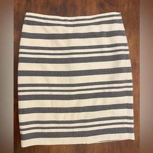 JCrew Stripe Pencil Skirt